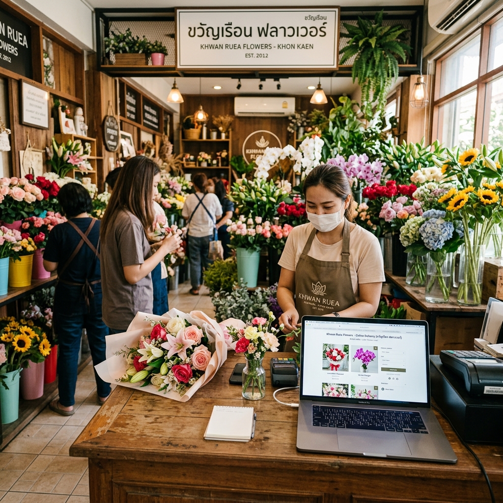 ร้านดอกไม้ขอนแก่น รับออเดอร์ออนไลน์ 24 ชม. ผ่านเว็บ